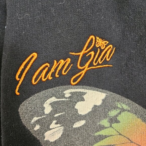 I.AM.GIA Aporia Women's Black Butterfly Print Jogger sweat Pants high waist XXS - Picture 9 of 12